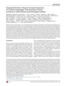 The-American-Journal-of-Human-Genetics_2017_Duplicated-Enhancer-Region-Increases-Expression-of-CTSB-and-Segregates-with-Keratolytic-Winter-Erythema-in