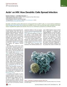Cell-Host-Microbe_2016_Actin-on-HIV-How-Dendritic-Cells-Spread-Infection