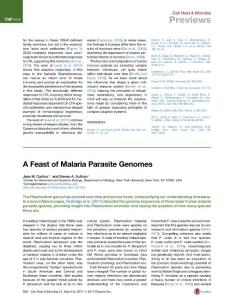 Cell-Host-Microbe_2017_A-Feast-of-Malaria-Parasite-Genomes