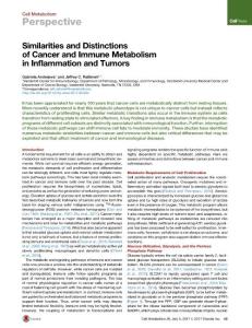 Cell-Metabolism_2017_Similarities-and-Distinctions-of-Cancer-and-Immune-Metabolism-in-Inflammation-and-Tumors