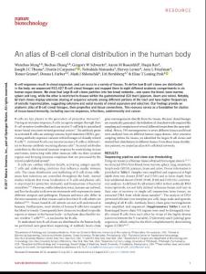 nbt.3942-An atlas of B-cell clonal distribution in the human body