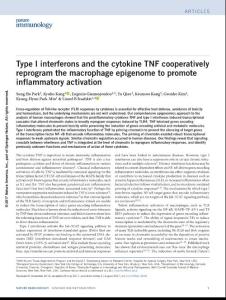 ni.3818-Type I interferons and the cytokine TNF cooperatively reprogram the macrophage epigenome to promote inflammatory activation