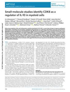 nchembio.2458-Small-molecule studies identify CDK8 as a regulator of IL-10 in myeloid cells
