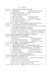 2011原料药现场核查与申报技术要求及供应链安全性研讨会(课程安排表）