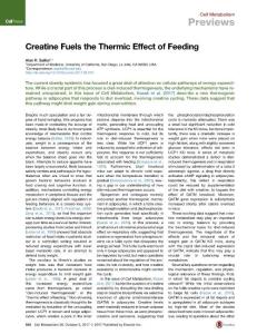 Cell Metabolism-2017-Creatine Fuels the Thermic Effect of Feeding