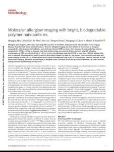 nbt.3987-Molecular afterglow imaging with bright, biodegradable polymer nanoparticles