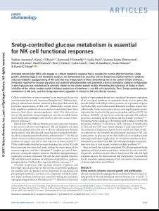 ni.3838-Srebp-controlled glucose metabolism is essential for NK cell functional responses