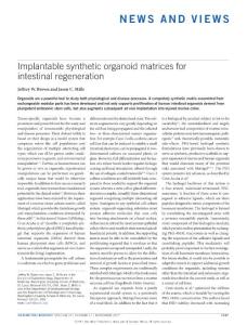 ncb3635-Implantable synthetic organoid matrices for intestinal regeneration