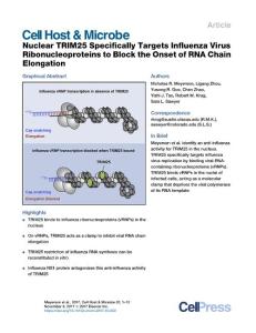 Nuclear-TRIM25-Specifically-Targets-Influenza-Virus-Ribonucl_2017_Cell-Host-