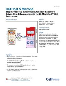Staphylococcus-aureus-Epicutaneous-Exposure-Drives-Skin-Infl_2017_Cell-Host-