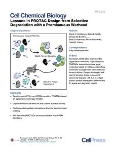Lessons-in-PROTAC-Design-from-Selective-Degradation-with_2018_Cell-Chemical-