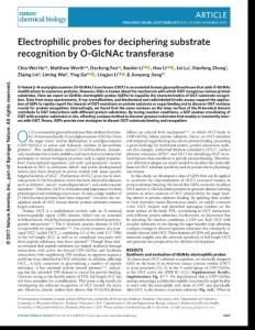 nchembio.2494-Electrophilic probes for deciphering substrate recognition by O-GlcNAc transferase