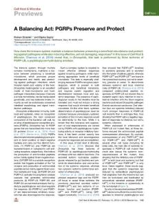 A-Balancing-Act--PGRPs-Preserve-and-Protect_2018_Cell-Host---Microbe