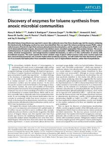 nchembio.2018-Discovery of enzymes for toluene synthesis from anoxic microbial communities