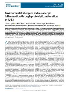 ni.2018-Environmental allergens induce allergic inflammation through proteolytic maturation of IL-33