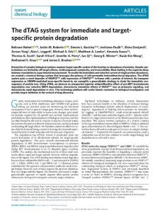 nchembio.2018-The dTAG system for immediate and target-specific protein degradation