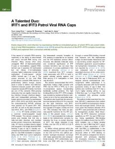 A-Talented-Duo--IFIT1-and-IFIT3-Patrol-Viral-RNA-Caps_2018_Immunity