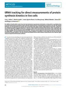 nchembio.2018-tRNA tracking for direct measurements of protein synthesis kinetics in live cells
