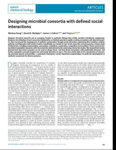 nchembio.2018-Designing microbial consortia with defined social interactions