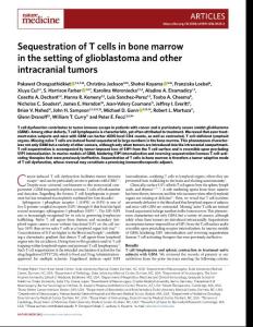 nm.2018-Sequestration of T cells in bone marrow in the setting of glioblastoma and other intracranial tumors