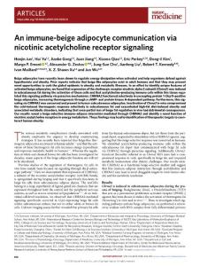 nm.2018-An immune-beige adipocyte communication via nicotinic acetylcholine receptor signaling