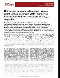nm.2018-HIV vaccine candidate activation of hypoxia and the inflammasome in CD14+ monocytes is associated with a decreased risk of SIVmac251 acquisition