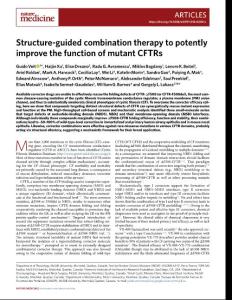 nm.2018-Structure-guided combination therapy to potently improve the function of mutant CFTRs