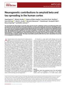 nm.2018-Neurogenetic contributions to amyloid beta and tau spreading in the human cortex