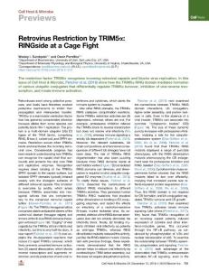 Retrovirus-Restriction-by-TRIM5---RINGside-at-a-Cage-_2018_Cell-Host---Micro