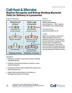 Septins-Recognize-and-Entrap-Dividing-Bacterial-Cells-for_2018_Cell-Host---M