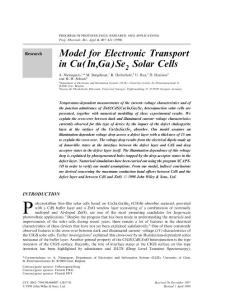 Model for Electronic Transport in Cu(In,Ga)Se2 Solar Cells