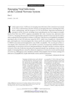 Emerging Viral Infections of the Central Nervous System　 Part 1
