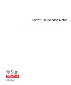 lustre 2.0.0.1 release note