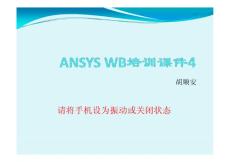 ANSYS WB培训课件4