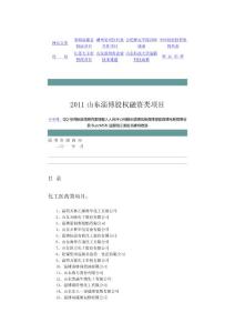 2011山东淄博股权融资类项目