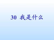 人教版新课标二上《我是什么》PPT课件3