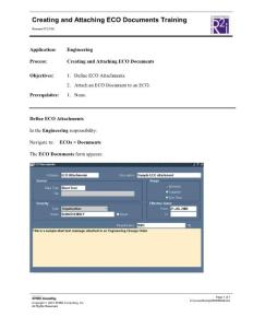 ENG Creating and Attaching ECO Documents Training