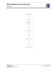 FA Mass Addition Summary Process