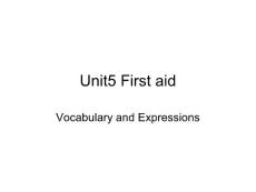 英语：Unit5《First aid》课件-vocabulary（新人教版必修5）