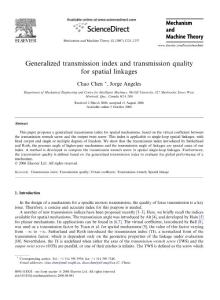 Generalized Transmission Index and Transmission Quality for Spatial Linkages_2007
