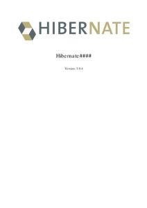 Hibernate 3.0.4中文手册
