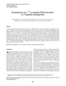 Development of a lu labeled RGD derivative
