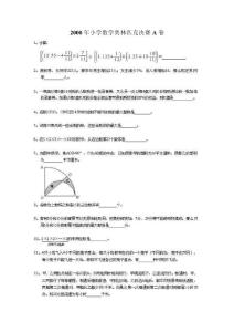 2000年小学数学奥林匹克决赛A卷