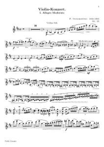 柴可夫斯基D大调小提琴协奏曲独奏谱01