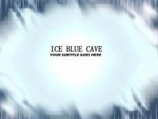 ice_blue_cave-ppt模板背景