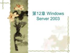 计算机网络--第12章 Windows Server 2003