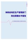 2022年海南省地区生产管理部门岗位薪酬水平报告