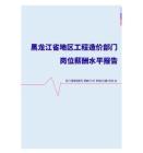 2022年黑龙江省地区工程造价部门岗位薪酬水平报告