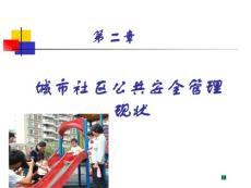 城市社区公共安全管理现状
