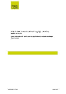 Hogan Lovells Final Report on Parasitic Copying for the European